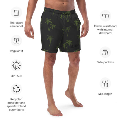 Men's Palm Tree Swim Trunks