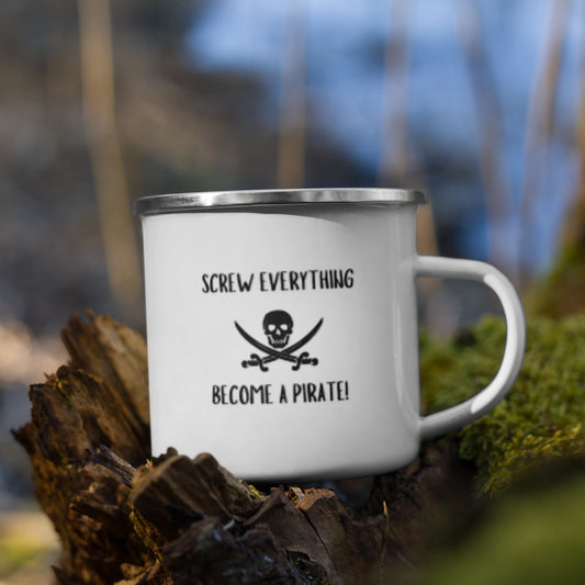 Become a Pirate Enamel Mug