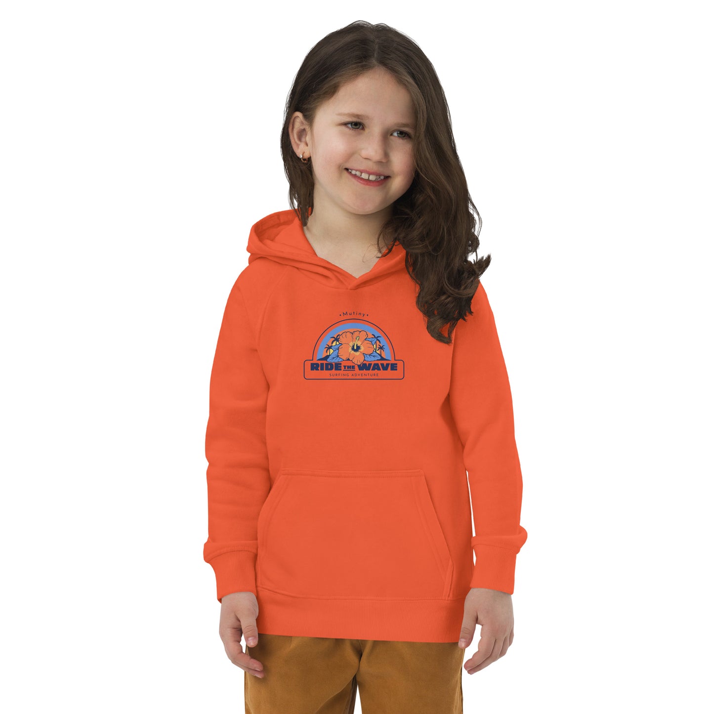 Kids Ride The Wave Eco Hoodie