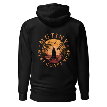 Mutiny West Coast Surf Skull Hoodie