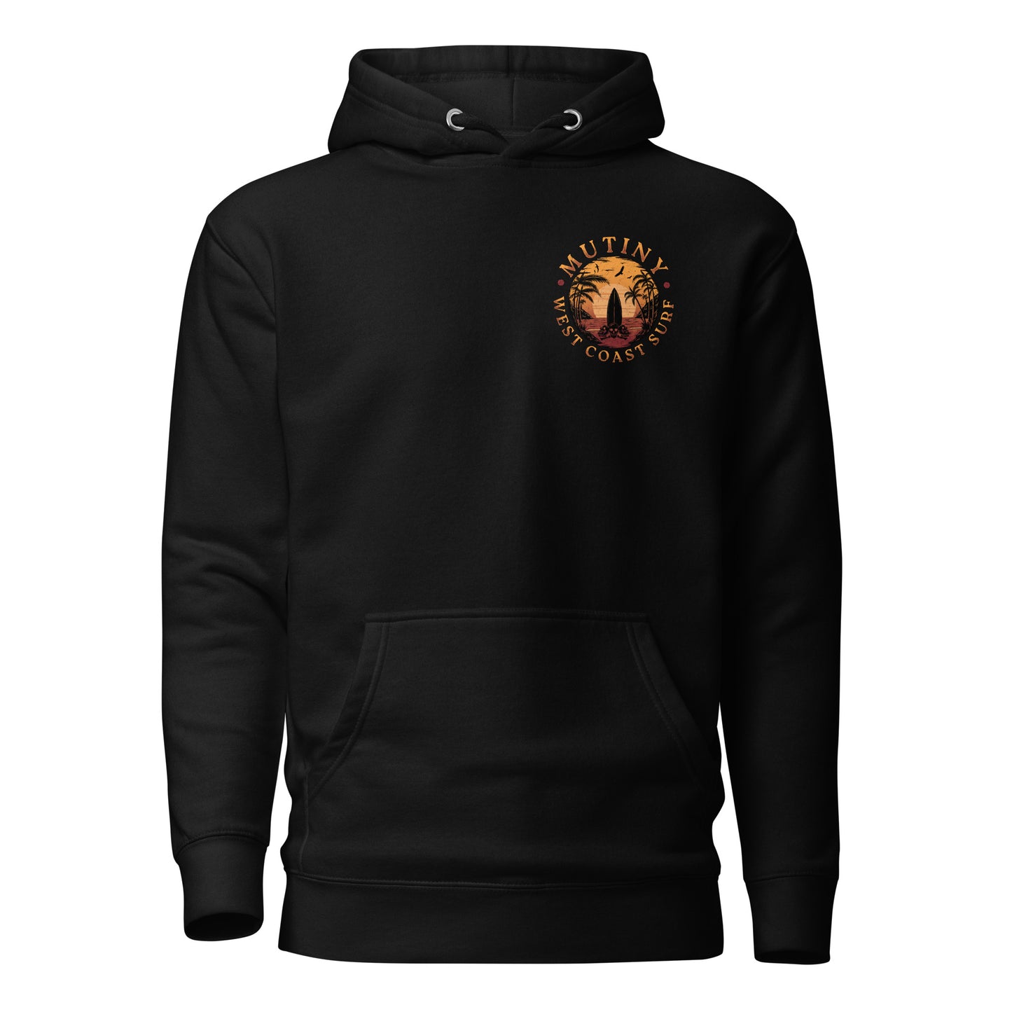 Mutiny West Coast Surf Skull Hoodie