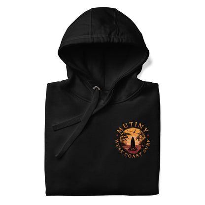 Mutiny West Coast Surf Skull Hoodie