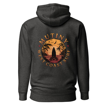 Mutiny West Coast Surf Skull Hoodie