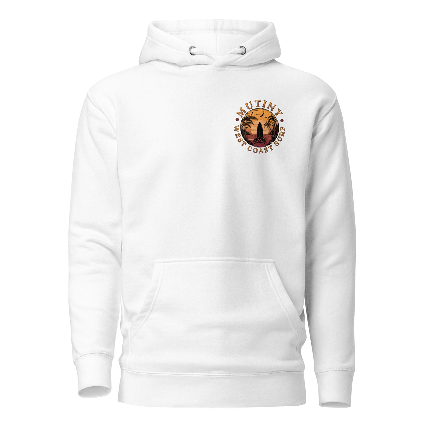 Mutiny West Coast Surf Skull Hoodie